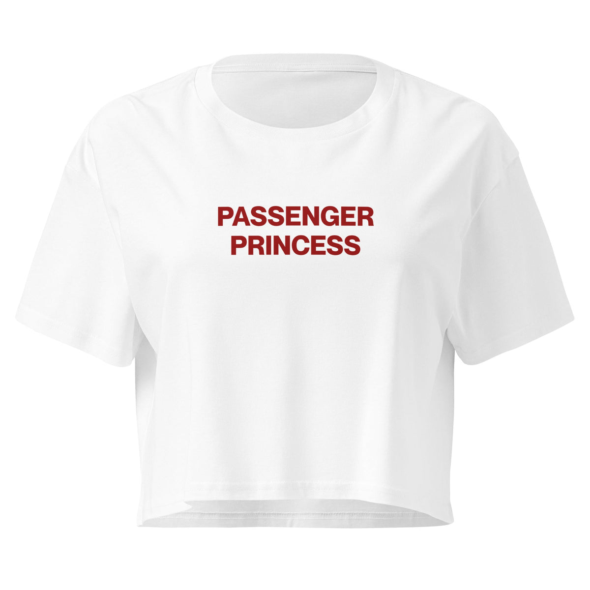 PASSENGER PRINCESS cropped tee — statement-tee styling in action
